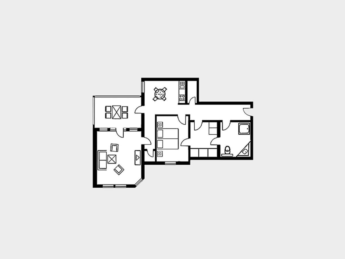 Strandvillen Binz - Appartement mit Meerblick, 1 Schlafzimmer und Balkon SV 712 Exterior foto